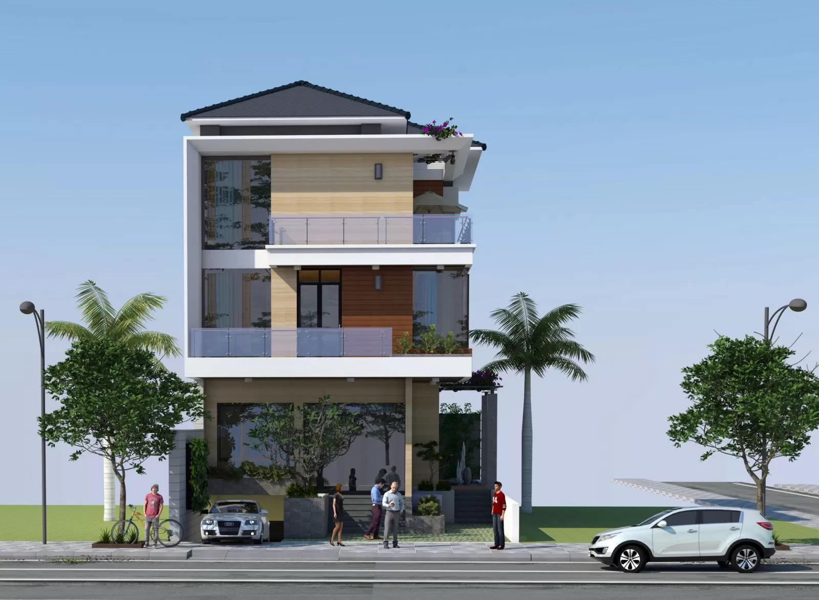 Thiết kế - thi công xây dựng nhà dân tại KĐT Đồng Văn Xanh